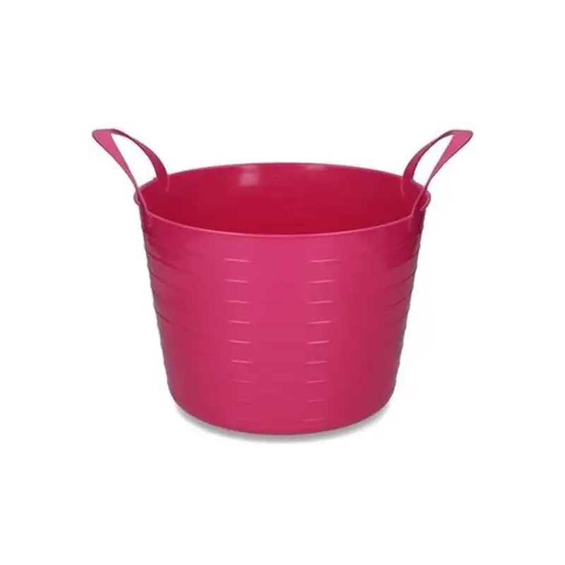 Flexibele emmer roze 14L