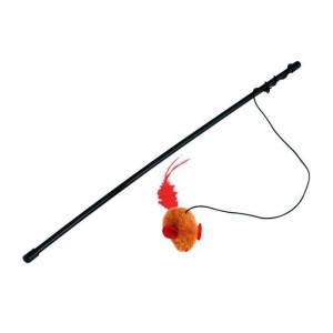 Kattenspeelhengel 48 cm met muis