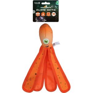 Hondenspeeltje Dog Comets alien octopus M oranje