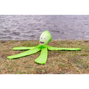 Hondenspeeltje Dog Comets alien octopus M groen