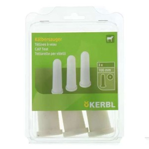 Kalverspeen wit x-gat 10cm 3st