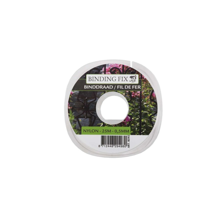 Binddraad nylon 0,5 mm x 25 mtr