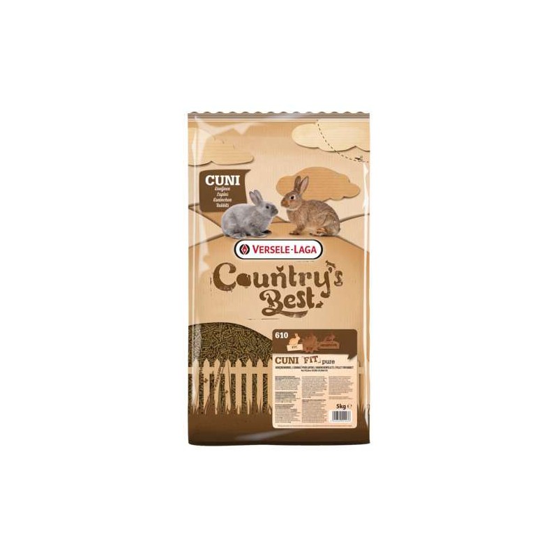 Country`s Best Cuni Fit Pure Konijnenkorrel 5kg