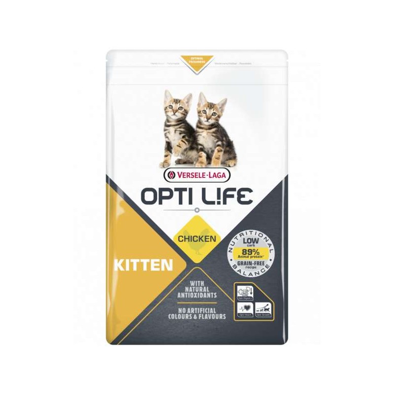Kattenbrokken Opti Life kitten kip 1 kg