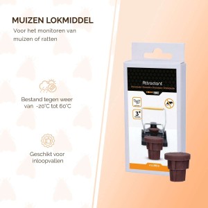 Knock Pest Attractant chocolade voor het monitoren van muizen of ra...