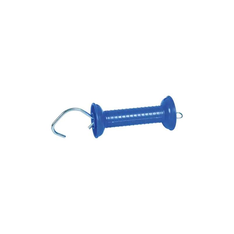 Patura Poortgreep met trekveer en haak blauw