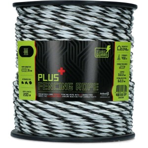 ZoneGuard Plus afrasteringskoord 6 mm zwart en wit 200 m