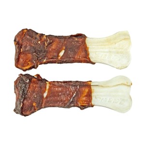 Braaaf rawhide hondensnack geperst been eend 12,5 cm 2 stuks