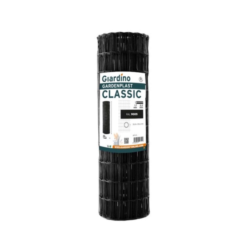 Gaas Gardenplast Classic zwart 1.02m x 10m
