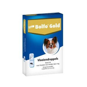 Bolfo gold hond 40 vlooiendruppels 2 stuks