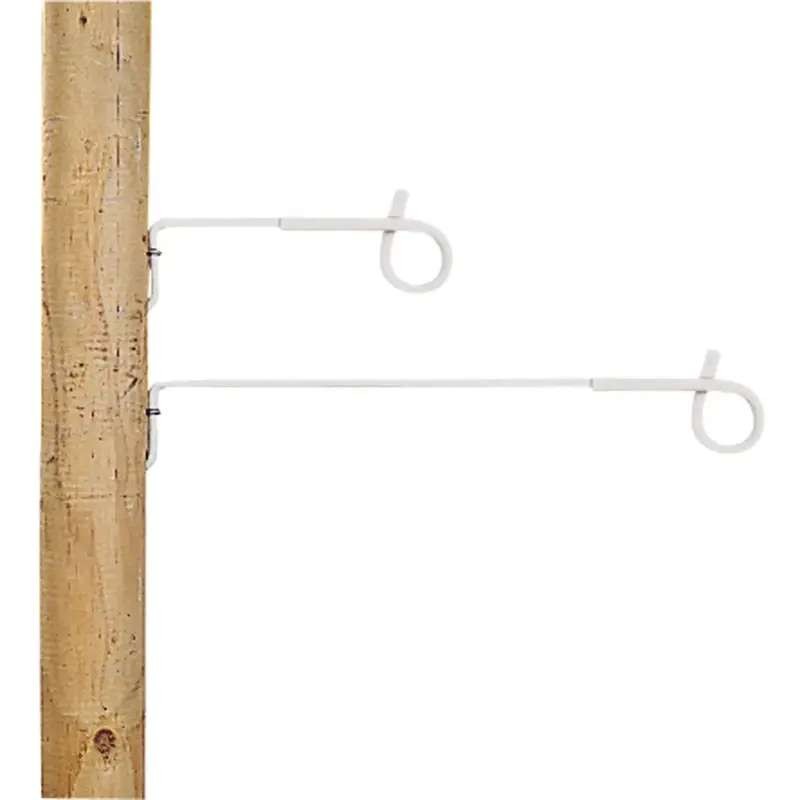 Afstandisolator krulstaart 40cm wit 10 stuks