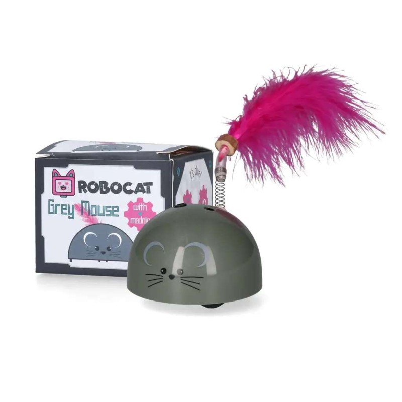 Kattenspeeltje Robocat Muis Grijs