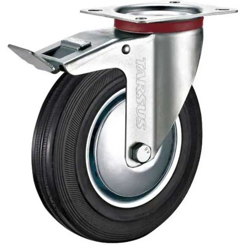 Zwenkwiel 200mm met rem