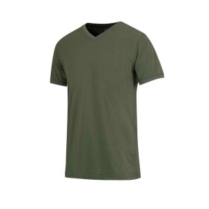 T-shirt Bart V-hals olijfgroen 2 stuks