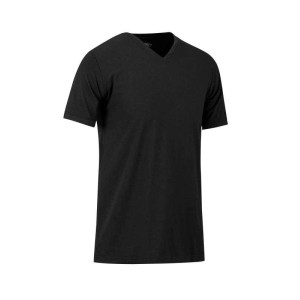 T-shirt Bart V-hals zwart 2 stuks