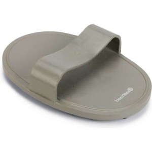 Beeztees honden massageborstel grijs 13x9x2 cm