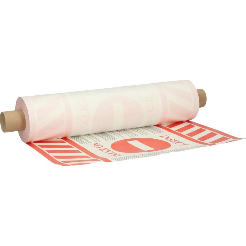 Lijmband/Quarantainetape kruipende insecten rondom pallet