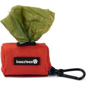 Beeztees poepzakhouder Limpa rood inclusief poepzakjes