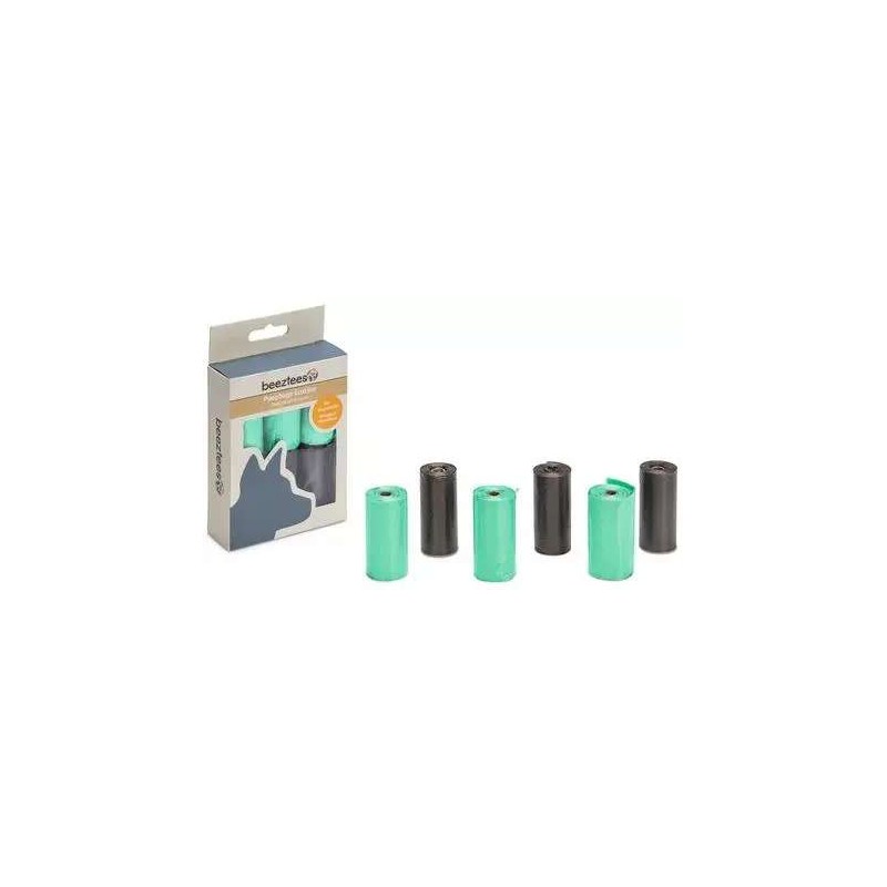 Beeztees navulling ecoline poepzakhouder 6 x 10 stuks