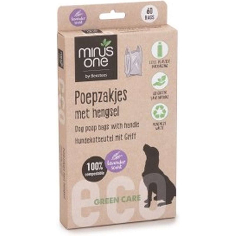 Beeztees Minus One poepzakjes lavendel 60 stuks
