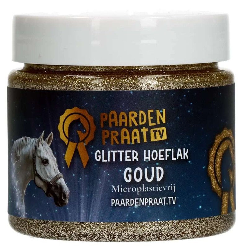 Paardenpraat TV Glitter Hoeflak Goud