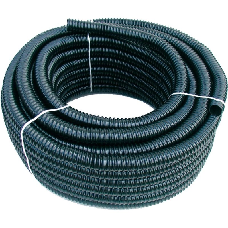 Vijverslang 25 mm 30 m zwart