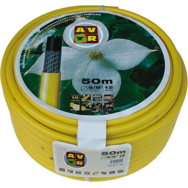 Gele slang getricoteerd high twist resistant system 3/4 inch 25m