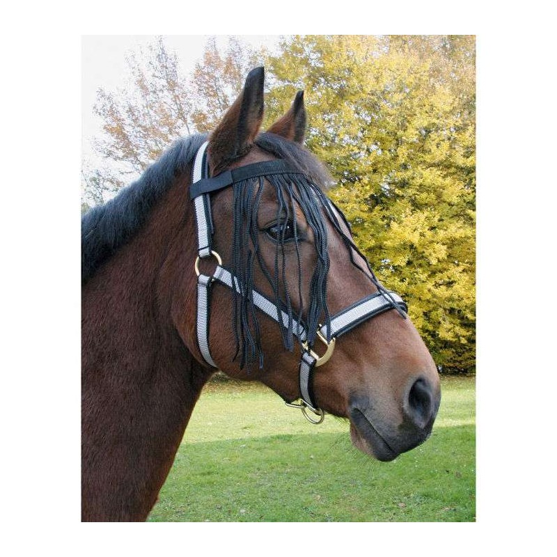 Vliegenfrontriem nylon Paard Cob