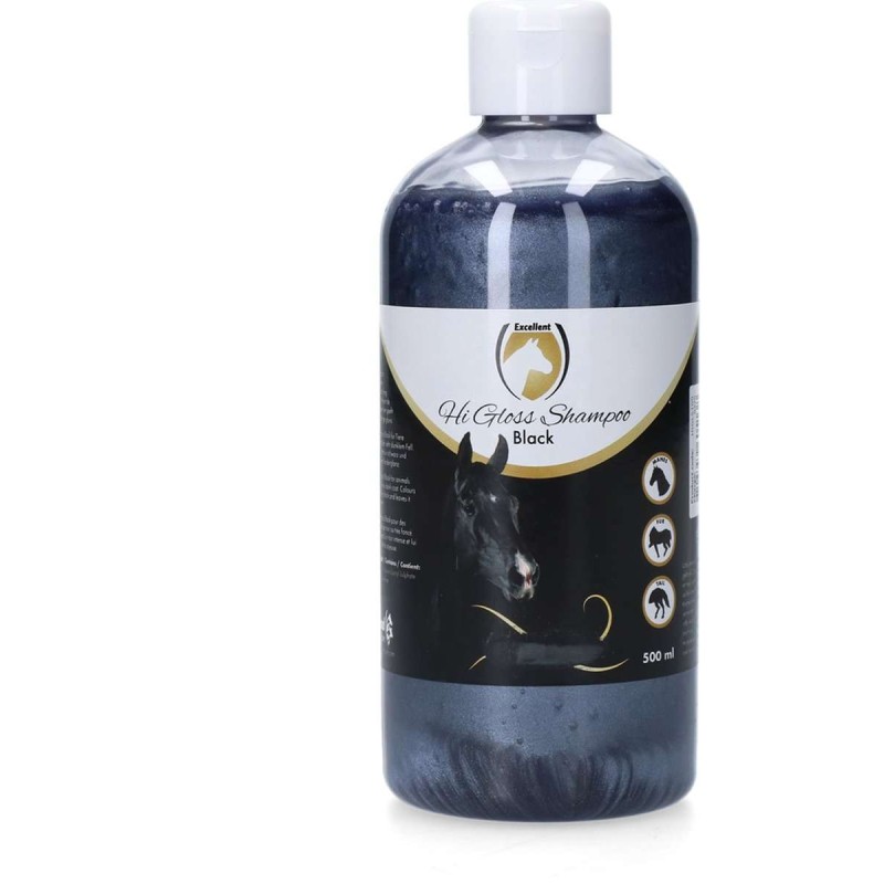Excellent Horse Hi Gloss Shampoo Zwart 500 ml