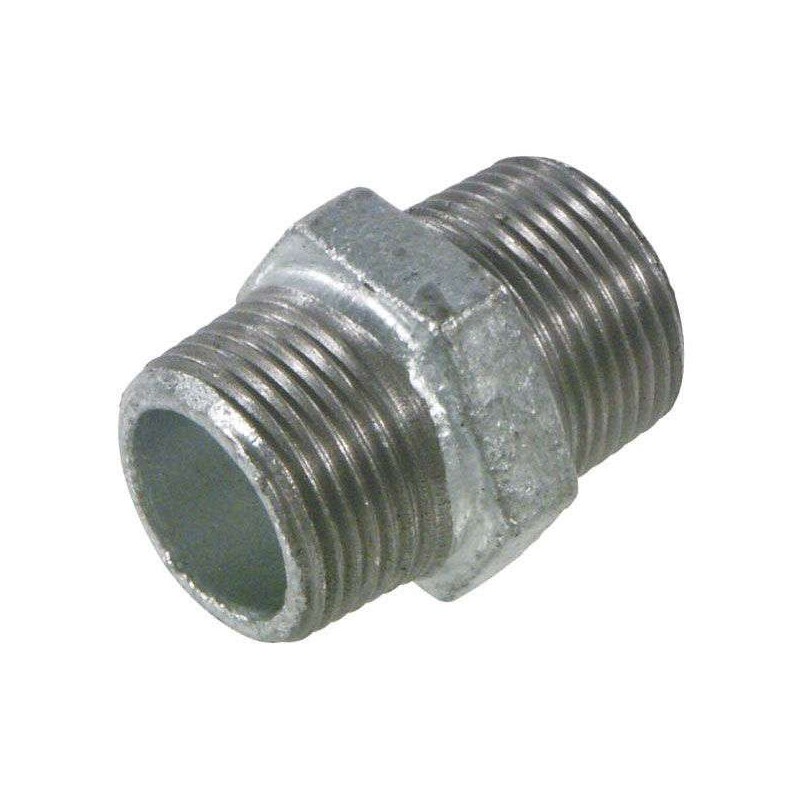 Dubbele nippel type 280 buitendraad 1/2"
