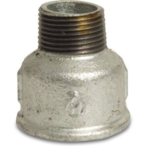 Soknippel nr. 246 1" binnendraad x 3/4" buitendraad