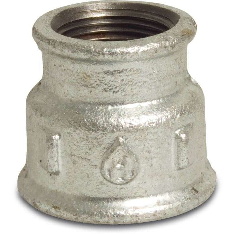 Verloopsok nr. 240 1" binnendraad x 3/4" binnendraad