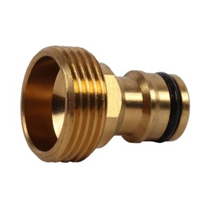 Kraannippel messing 3/4 inch met uitwendige draad