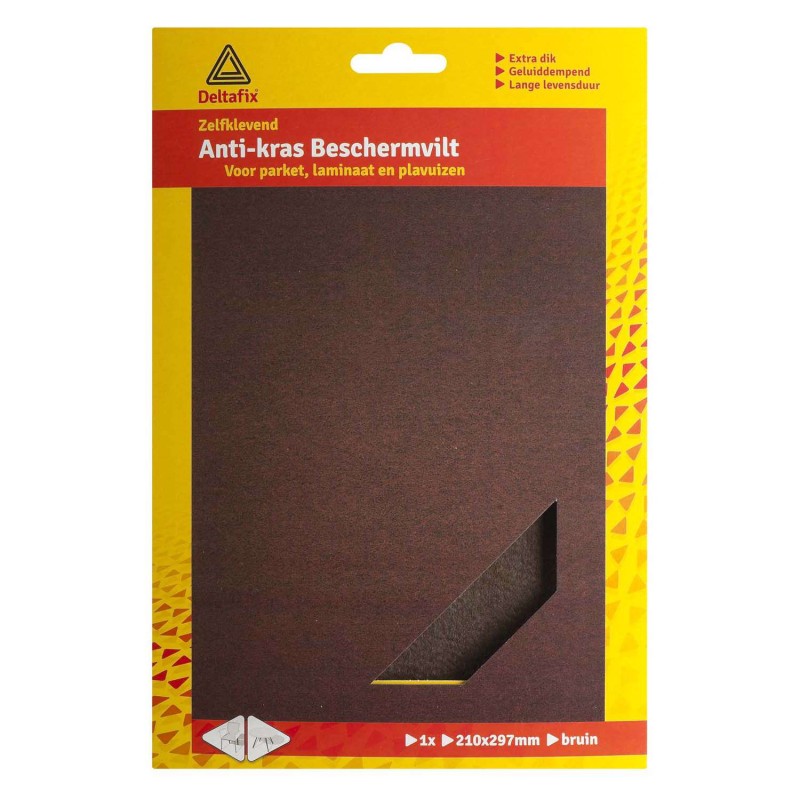 Anti-krasvilt zelfklevend A4 formaat bruin 210mm x 297mm 1 vel