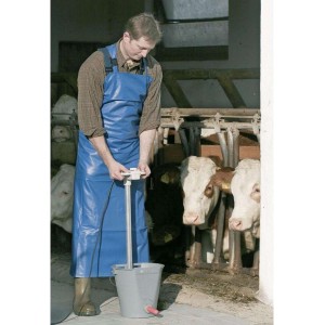 Melkschort Professioneel Blauw 100 x 125 cm