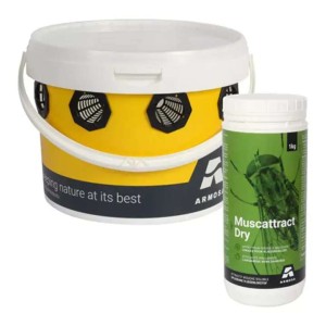 Muscado Trap vliegenval emmer met lokaas 1kg