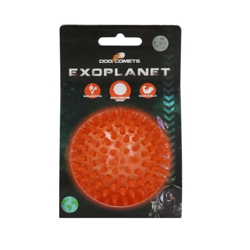 Hondenspeeltje Dog Comets Exoplanet Egelbal M Oranje