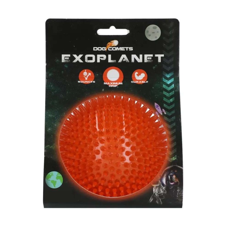 Hondenspeeltje Dog Comets Exoplanet Egelbal L Oranje