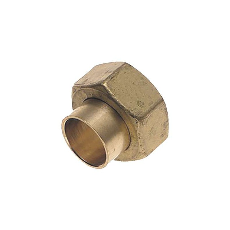 Messing koppeling 2-delig 12mm x 1/2"BI Plieger
