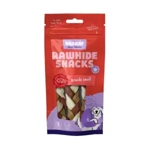 Braaaf hondensnack twister vlecht 12 cm 3 stuks