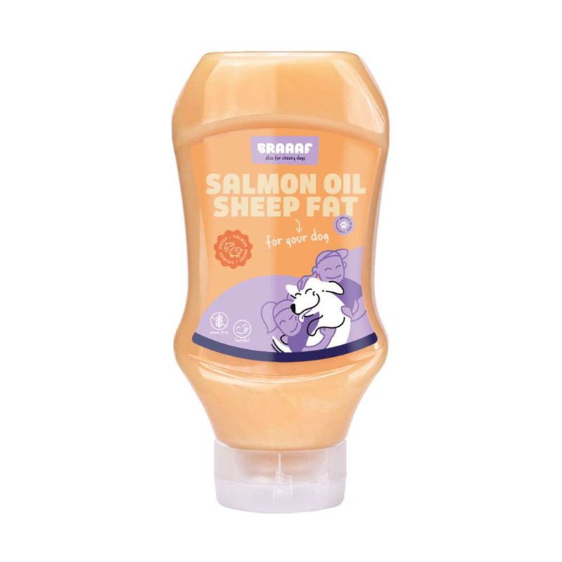 Braaaf zalmolie en schapenvet 500 ml
