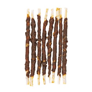 Braaaf rawhide hondensnack twister eend 25 cm 8 stuks