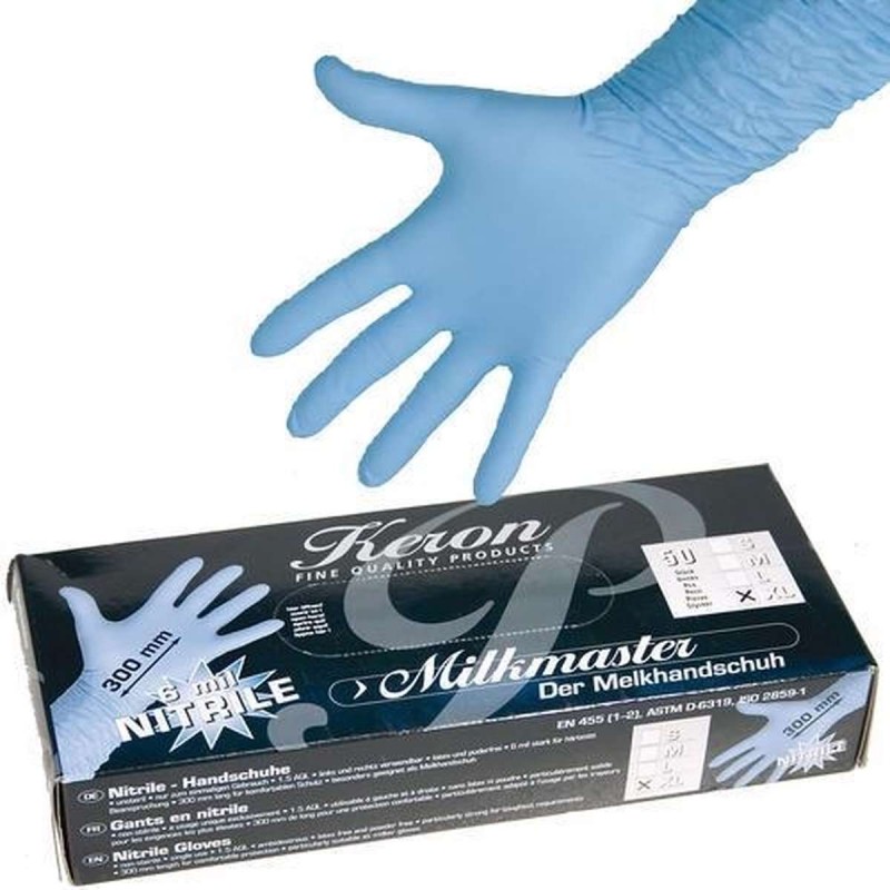 Melkhandschoen nitril keron 50 stuks