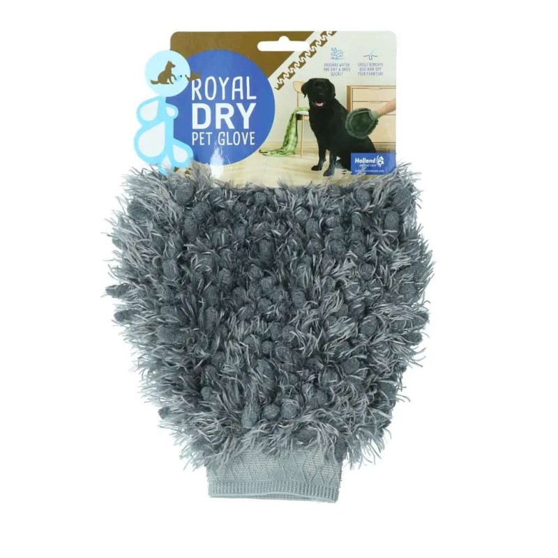Royal Dry microvezel hondenhandschoen & borstel