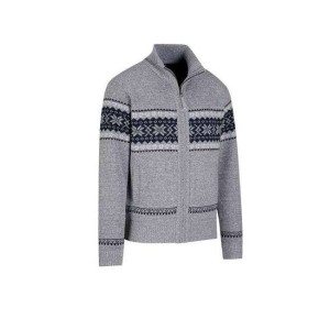 Bjørnson scandinavisch wintervest Hoyt gebreid grijs