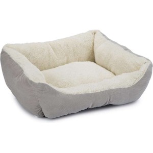 Beeztees kattenmand Mogina pluche grijs 45x37x18 cm