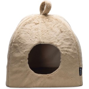 Beeztees Kattenslaaphuis Moza pluche beige 40x40x40 cm