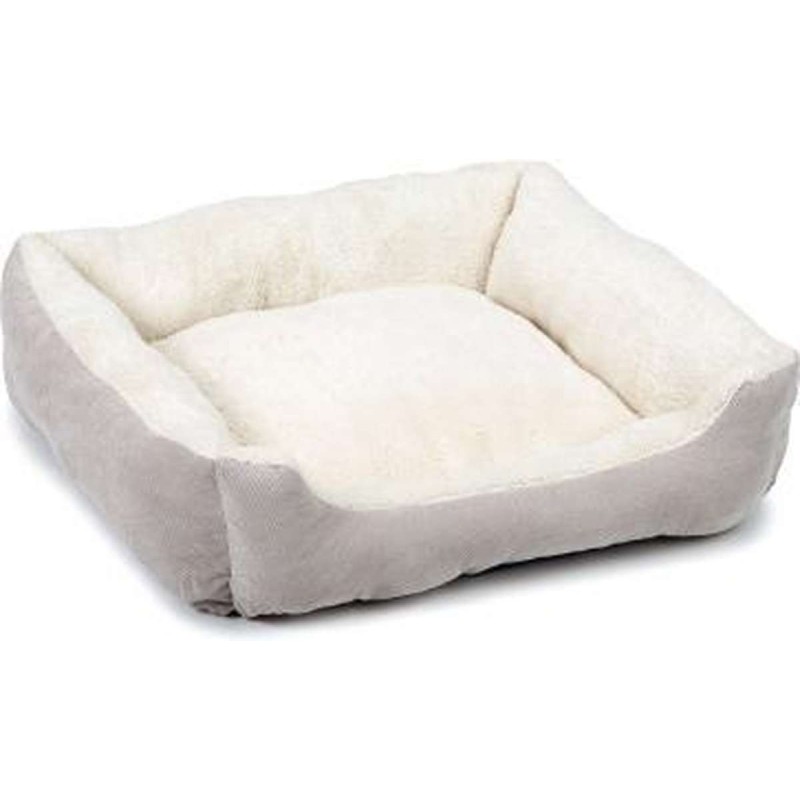 Beeztees Hondenmand Mogina pluche grijs 65x60x20 cm