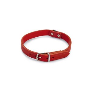 Beeztees hondenhalsband leer rood 57 cm x 20 mm
