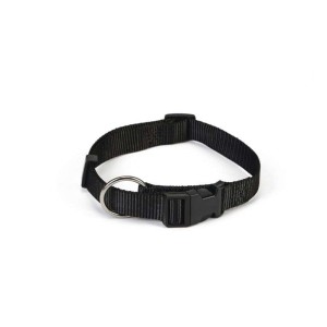 Beeztees hondenhalsband nylon zwart 22-35 cm x 10 mm